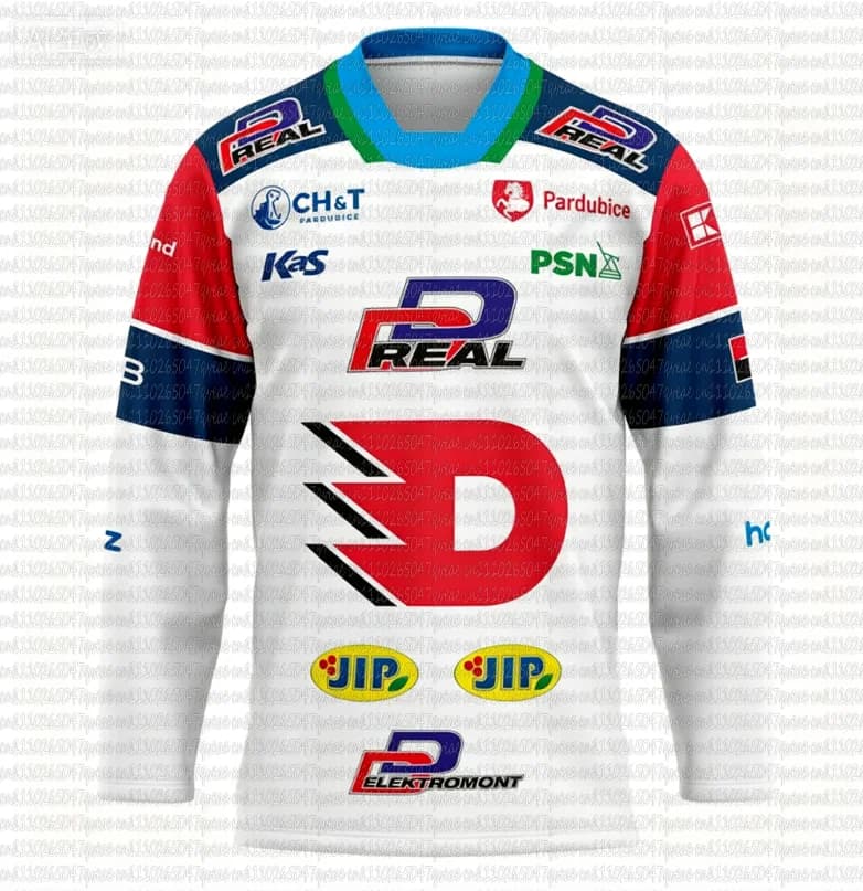 New Arrival Czech 2026 ELH Dynamo Pardubice T-shirt 3D Print Long Sleeve Quick-dry Chech ICE Hockey Jersey Mens Fans Top