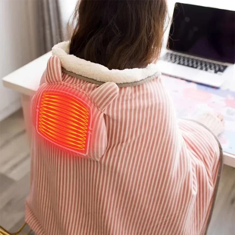 USB Nuova coperta calda multifunzionale Riscaldamento per ufficio Mano calda e spessa Uso invernale in casa Riscaldamento elettrico Coperta per aria condizionata