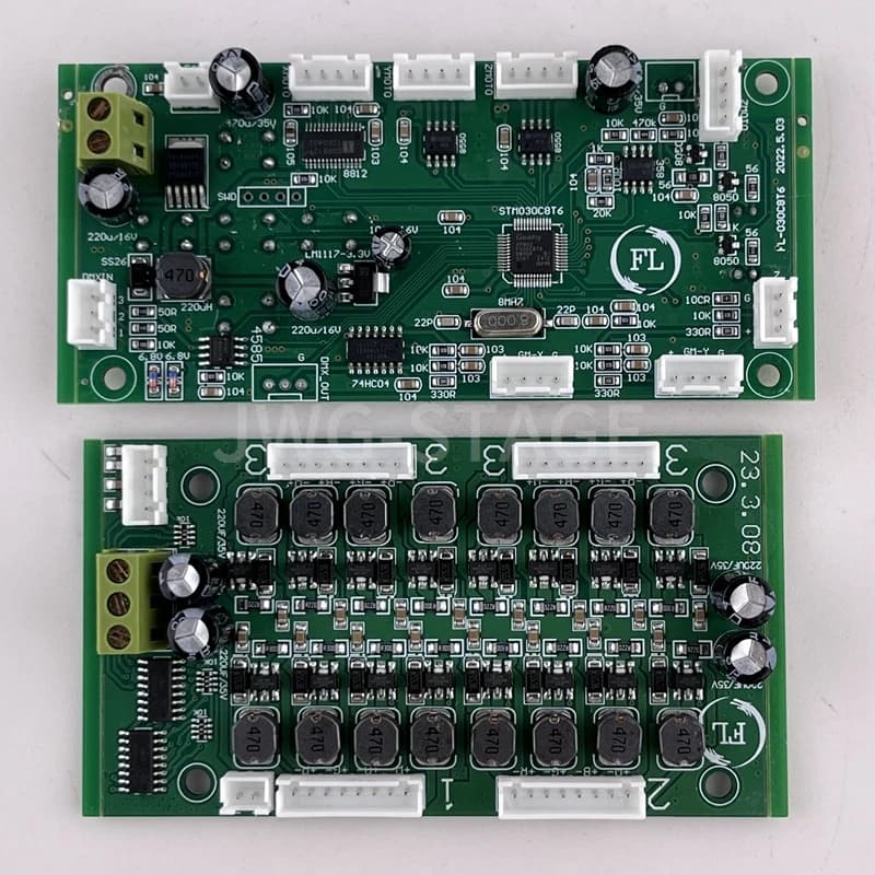 FL 19x15W RGBW DMX LED Wash Zoom Proiettore a testa mobile Scheda principale e scheda display Scheda madre PCB