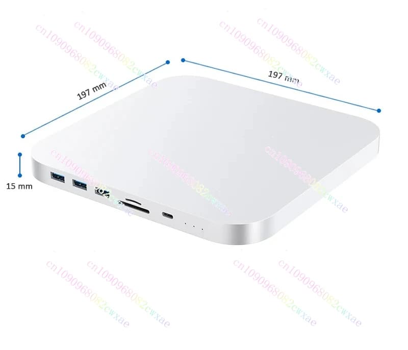 STAZIONE DOCKING USB C per Mac Studio Mac Mini 2022 con custodia HDMI 4K M.2 DP 4K