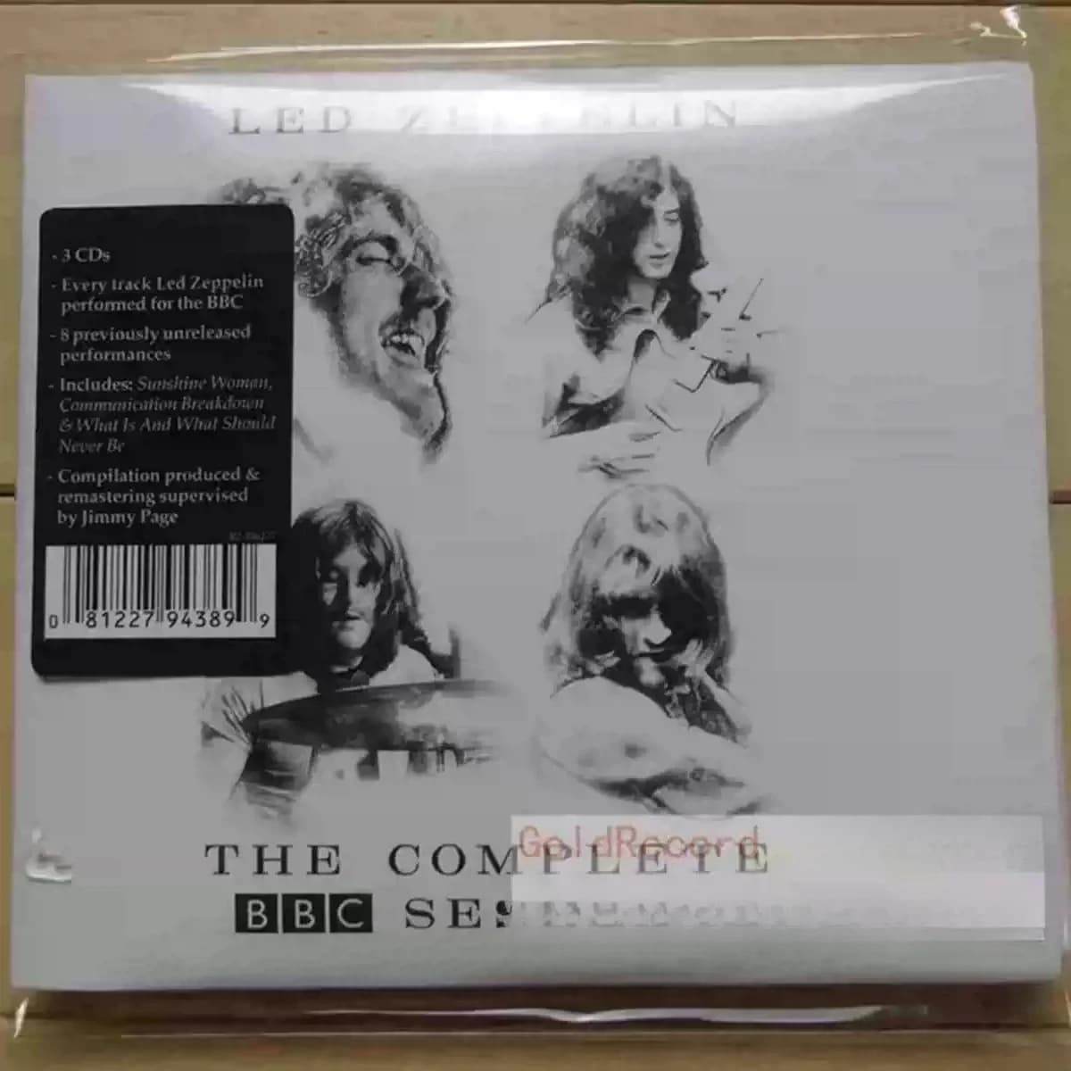 "The Complete BBC Sessions" Classic Rock Live Compilation Music CD Vintage Black & White Band Portrait Cover Premium Collectible