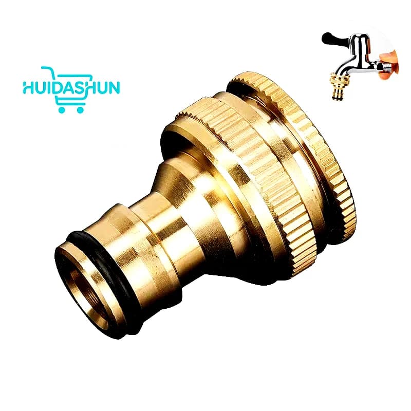 Pressure Washer Hose Adaptor Brass Hose Tap Connector 3/4'' 1/2'' THREADED GARDEN WATER PIPE ADAPTER FITTING Watering Equipment