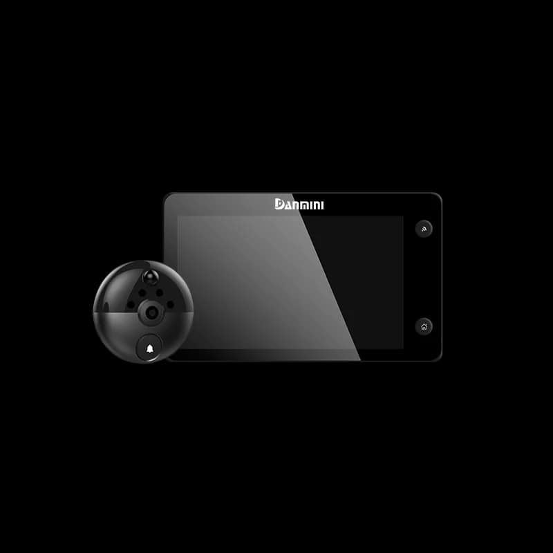 Spioncino Digitale Tuya 4.3 Pollici 1080P con Telecamera e Campanello, Rilevamento Movimento, Videocitofono Remoto WIFI