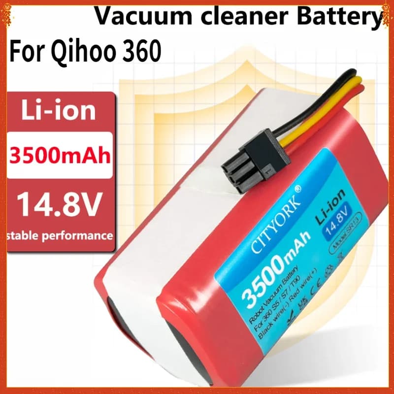 Batteria per Qihoo 360 S5 S7 S7Pro T90 X9 3500mAh 14.8v Aspirapolvere Robot Batterie di ricambio