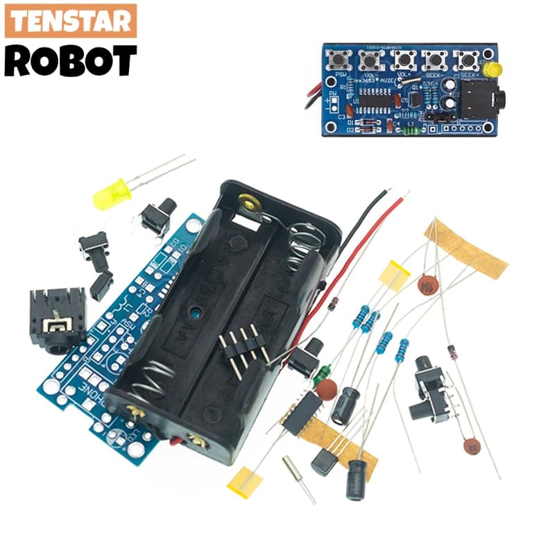 RDA5807 Kit elettronici fai-da-te Modulo ricevitore radio FM stereo wireless PCB 76 MHz-108 MHz DC 1,8 V-3,6 V
