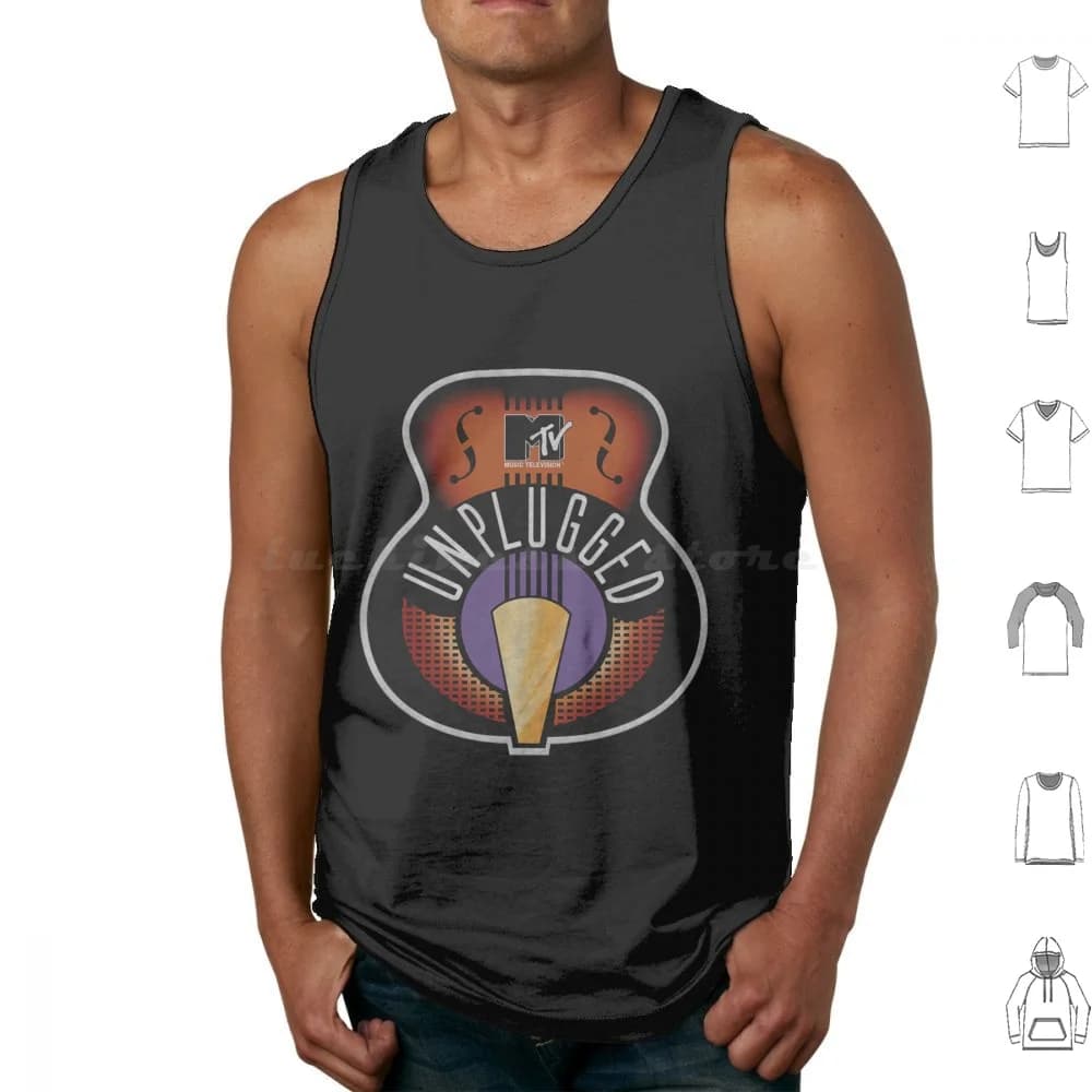 Mtv Unplugged Classic Logo Canotte Canottiera senza maniche Fiori carini Animali colorati Arcobaleno Cool Life Love Summer Retro