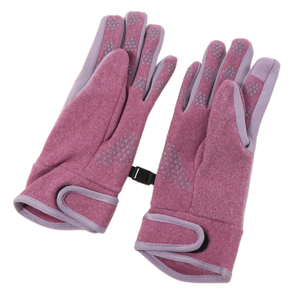 Guanti in pile morbidi e caldi, stile coreano, antivento, invernali, touch screen, a dita intere, per ciclismo, autunno