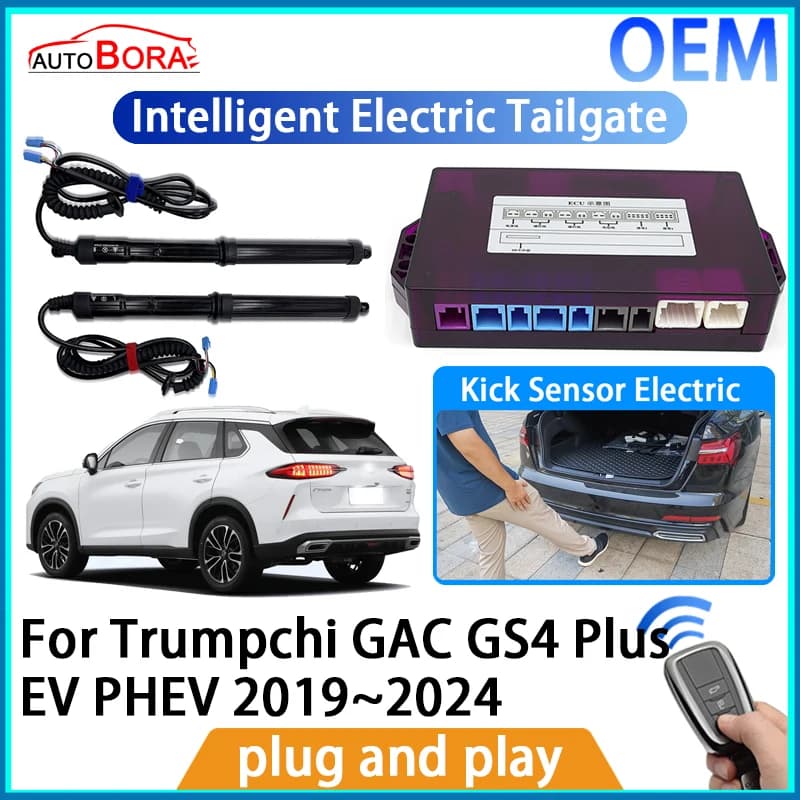 ZhuCamX Kit di sollevamento automatico portellone elettrico intelligente Apri telecomando per Trumpchi GAC GS4 Plus EV PHEV 2019 ~ 2024