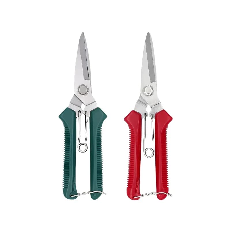 Power Scissors for Bonsai, Straight Head, Stainless Steel Blade, Non-slip Handle, Practical Home Use Power Tool