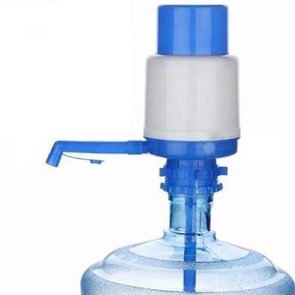 Pompa dell'acqua manuale Bottiglia Bollitore Distributore manuale Distributore d'acqua da campeggio Rubinetto Pompa dell'acqua blu Secchio domestico Rubinetto dell'acqua