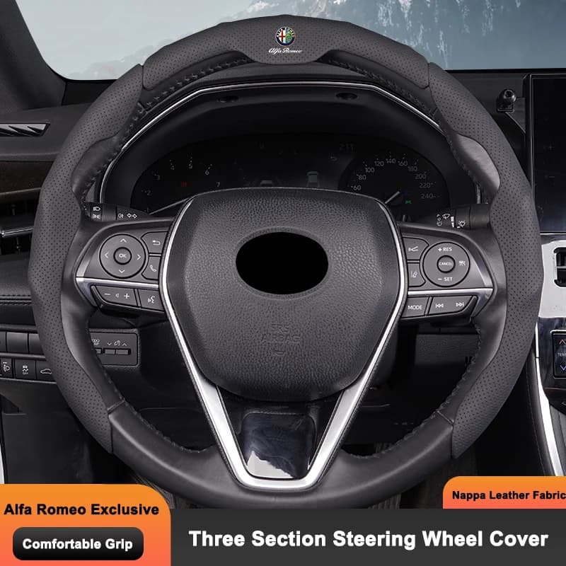 Protective Protective Cover Leather Nappa to Tre Fasi for Alfa Romeo 156 159 147 4C 8C 166 Giulia Giulietta