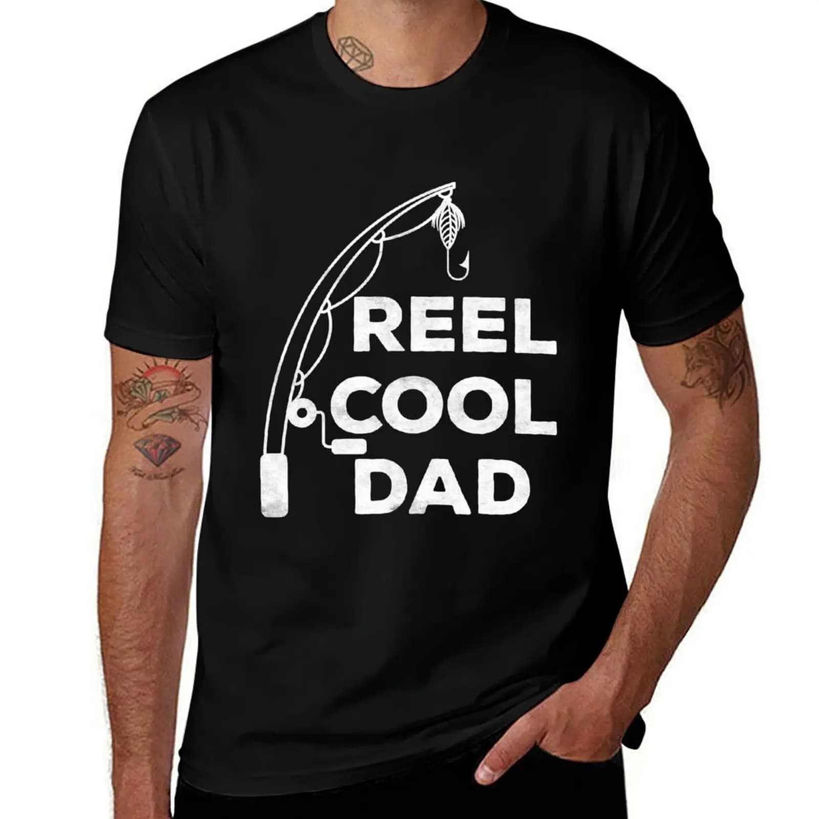 T-shirt da uomo Reel Cool Dad, t-shirt casual da indossare tutti i giorni