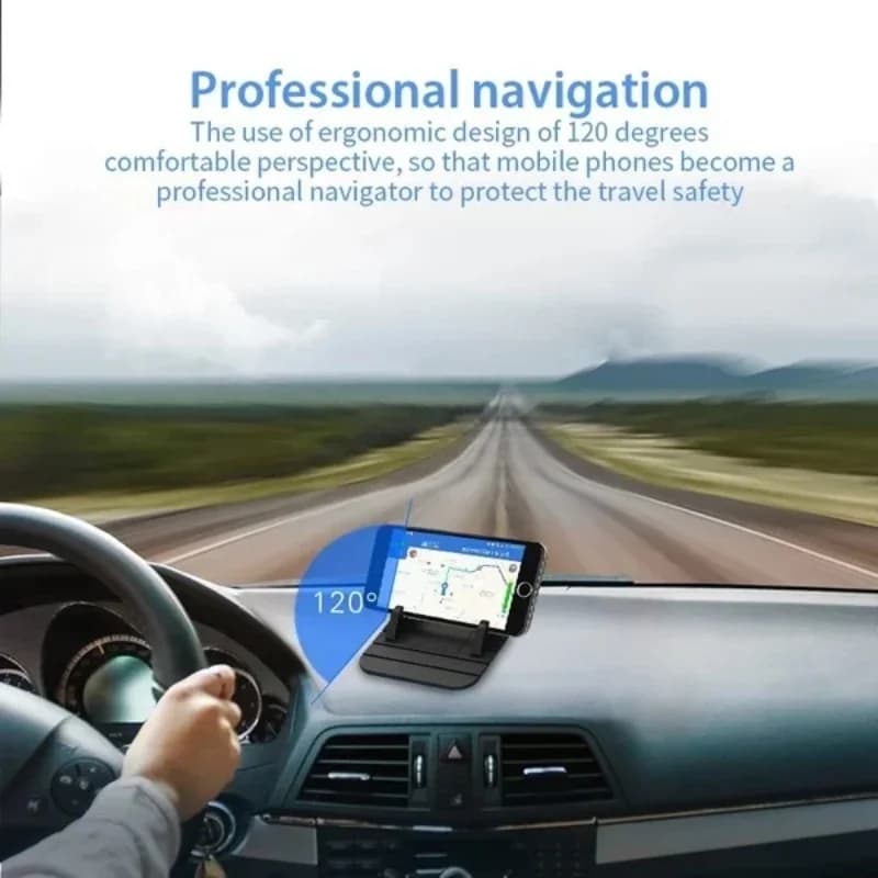 Supporto universale per telefono GPS in silicone antiscivolo per cruscotto auto, 1 pezzo, per iPhone Samsung Xiaomi Huawei