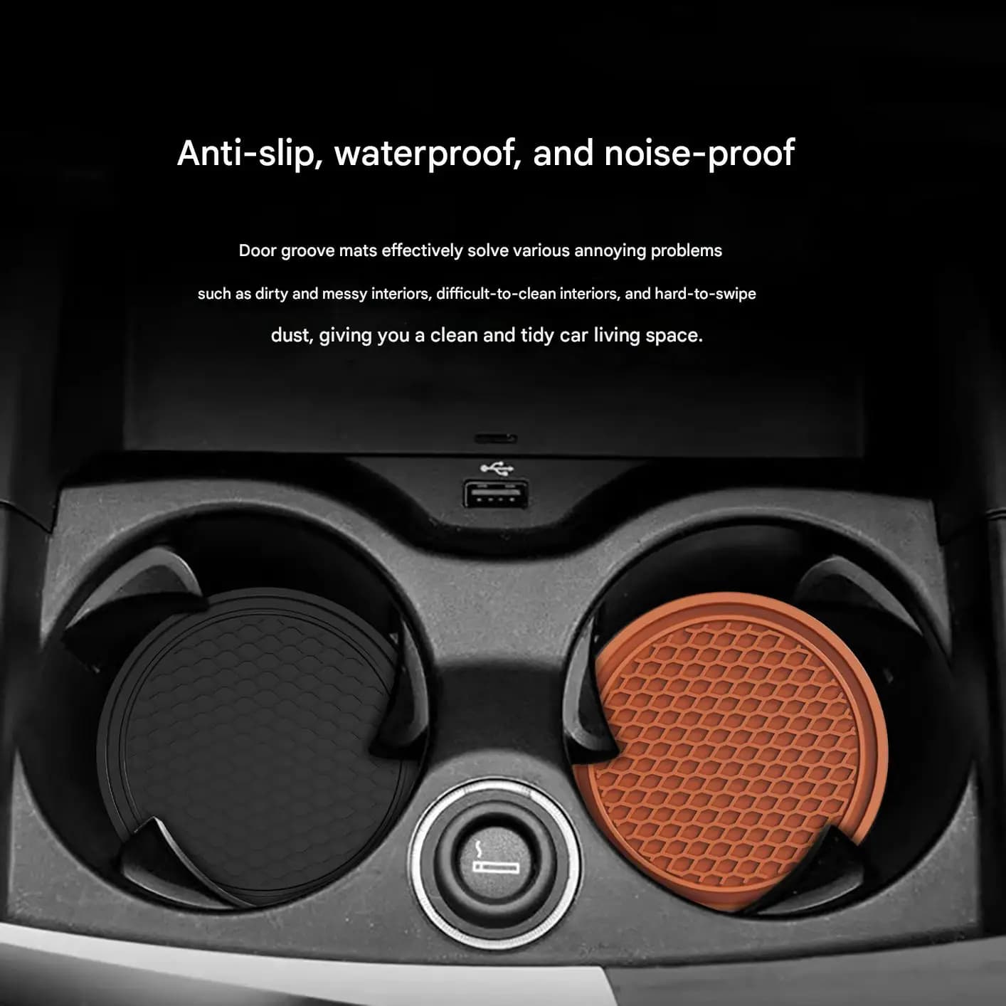 2 pcs black bag holders for auto anti-slip underwear pads interior accessories for most cup accessories