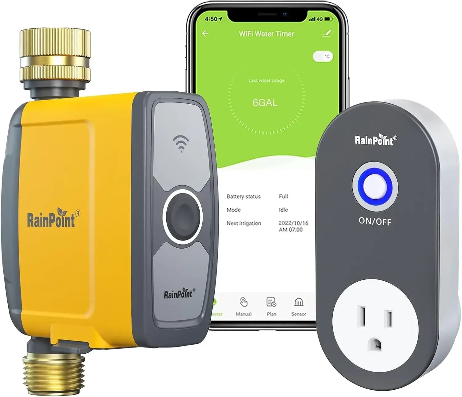 Timer per irrigazione WiFi, Timer intelligente per tubo da giardino, Controller per irrigazione WiFi, Valvola per sistema di irrigazione intelligente, Controllo tramite APP e vocale