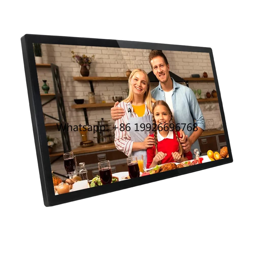 1920X1080 IPS Screen Remote Control Music Movie Loop Digital Photo Frame 32 Inch with Slideshow Video Playback