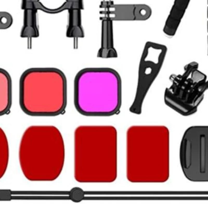 Kit di Accessori per Action Camera Compatibile con Osmo Action 5pro/4/3, Set con Custodia Impermeabile e Cover in Silicone