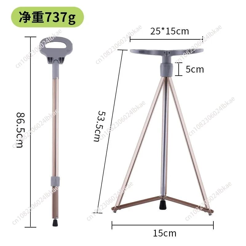 Trekking poles for walking rod Portable trek barrel seats for seniors