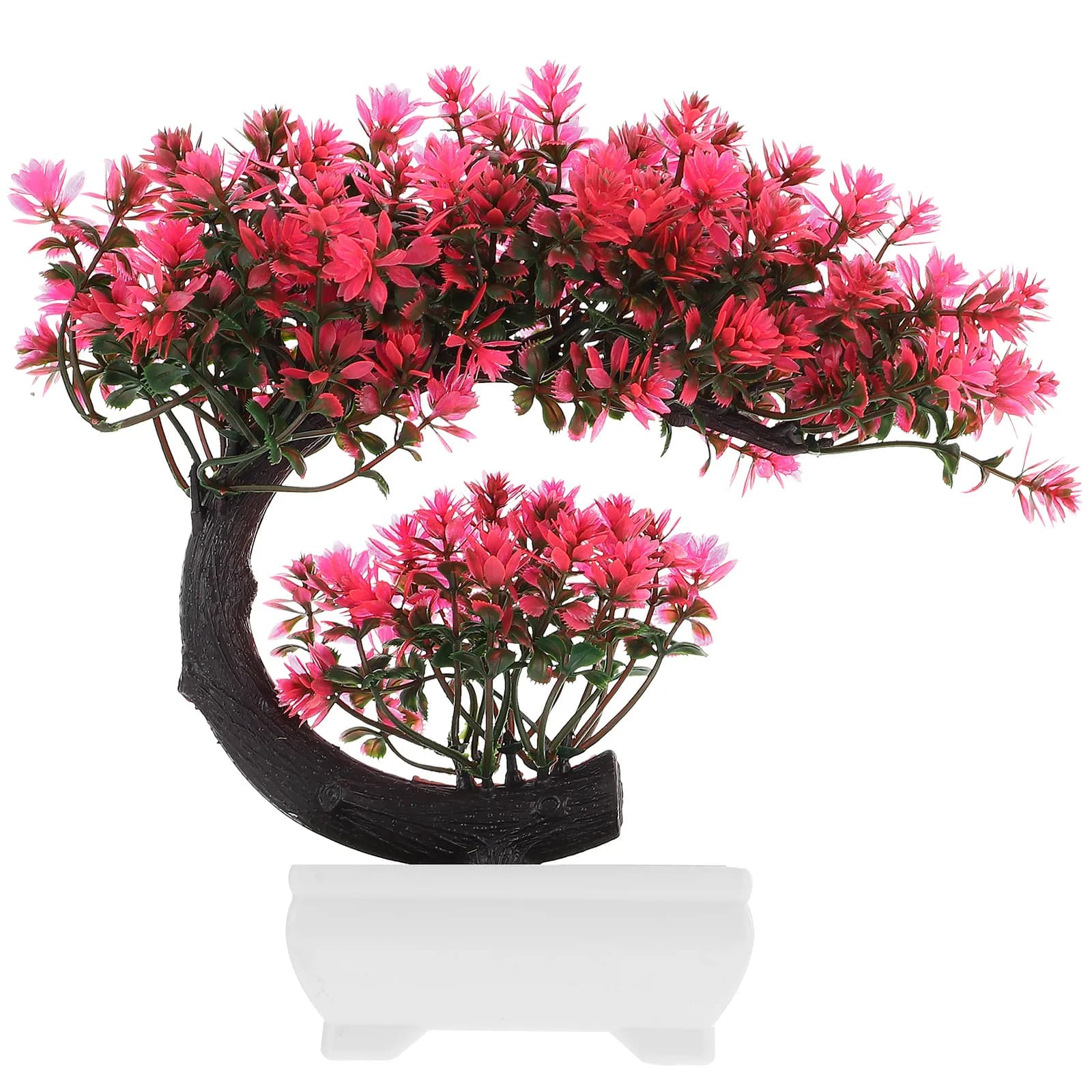 Artificial Green Potted Plants Simulation Bonsai Perfect Decoration for Home Office Study Room Faux Plant Desktop Adornments