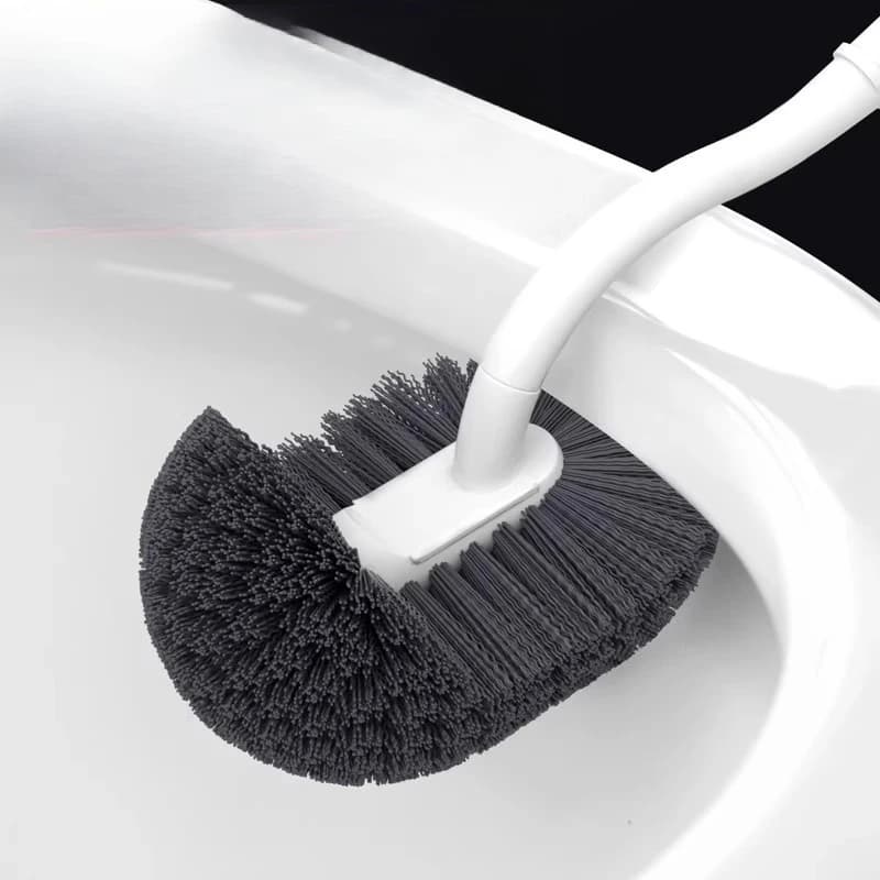 Toilet Brush Household No Dead Ends Toilet Wall-mounted Squatting Toilet Cleaning Brush