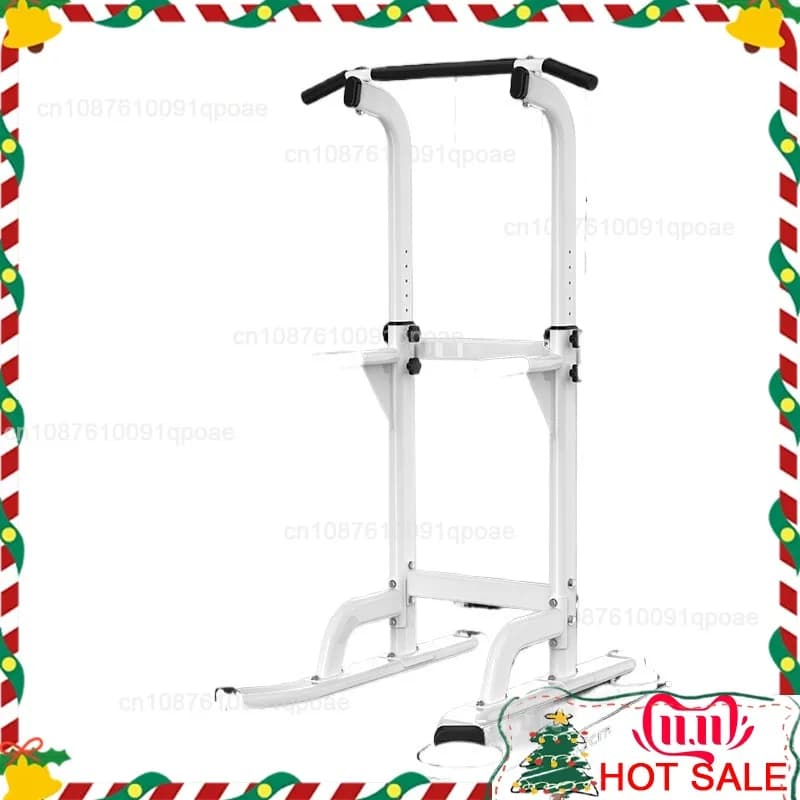 Adjustable Power Tower Dip Station & Pull Up Bar - Versatile for Home Gym Fitness Equipment for Strength Training