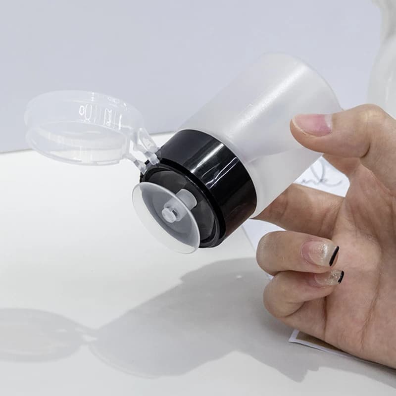 1P Rechargeable Vacuum Pumps with Pressure Dispenser for Disposable Removal, Manicure Bottle, Nail Tool