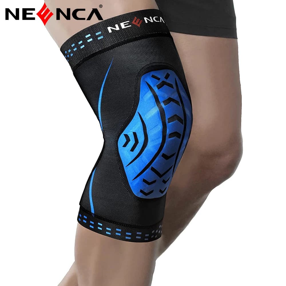 Supporto per ginocchiere a compressione per ginocchiere NEENCA con cuscinetti in spugna per rotula ginocchiere sportive per dolore al ginocchio in esecuzione dolori articolari