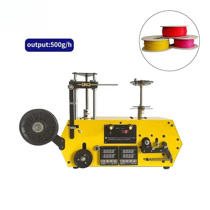 Mini macchina da tavolo per la produzione di filamenti di scarto Stampante 3D Estrusore Macchina per il riciclaggio Avvolgitori per avvolgimento 400C per la stampa 3D