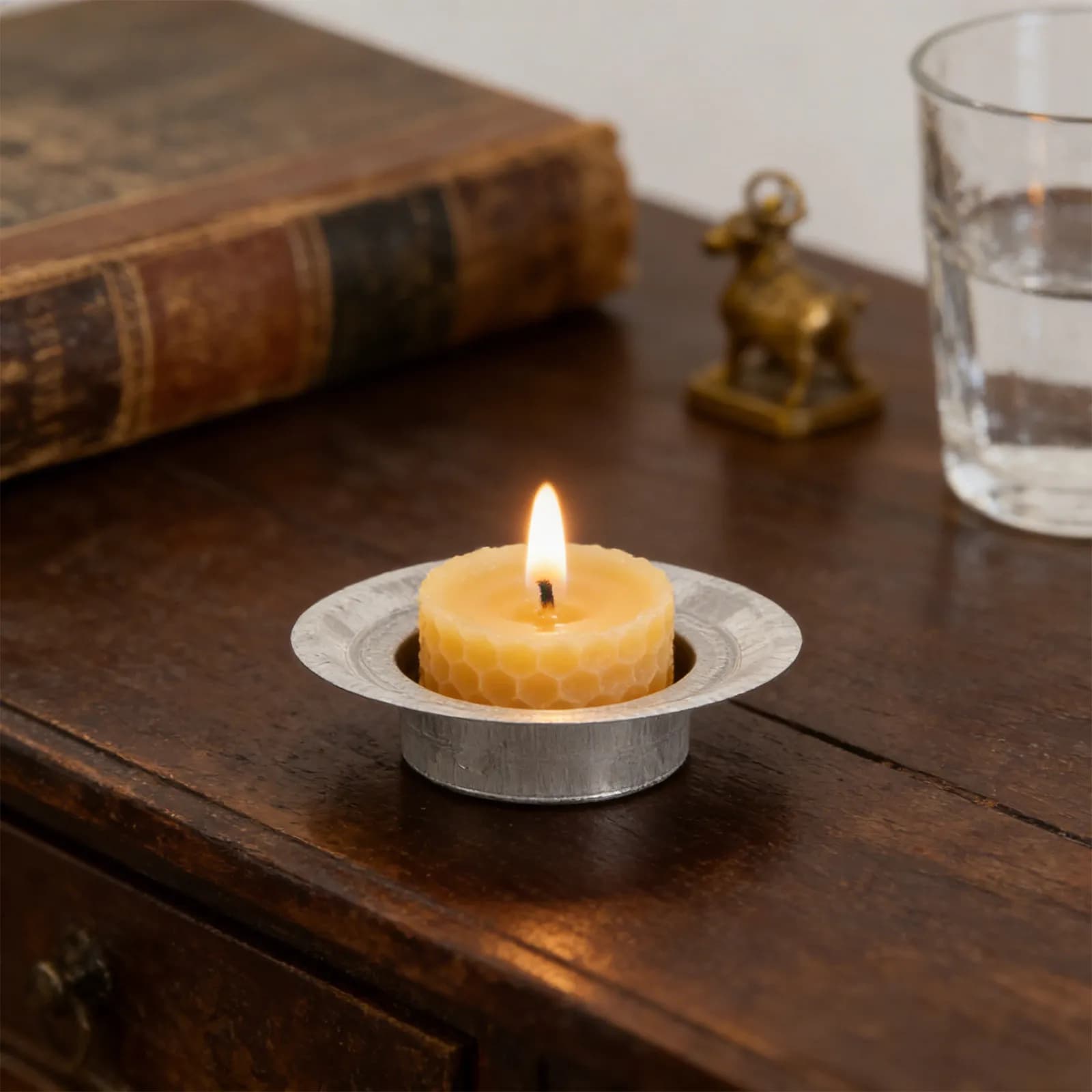 10 Pezzi Inserti Decorativi in Acciaio Inossidabile per Coperchi di Barattoli a Bocca Regolare, per Candele Tealight da Interno