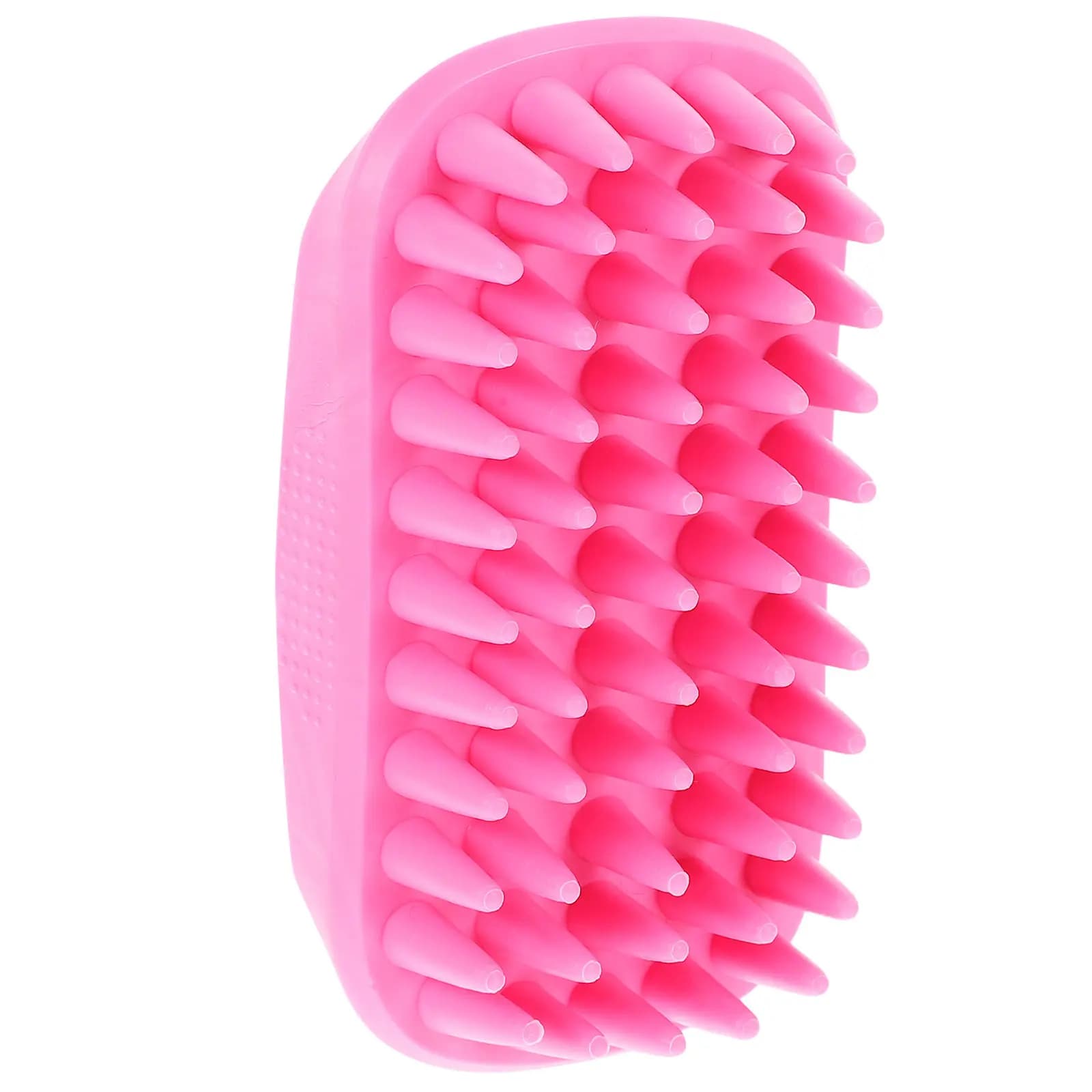 Spazzola in Silicone per Shampoo per Animali Domestici, Setole Morbide in Silicone, Manico Antiscivolo, Spazzola per Massaggio e Pulizia del Pelo di Cani e Gatti