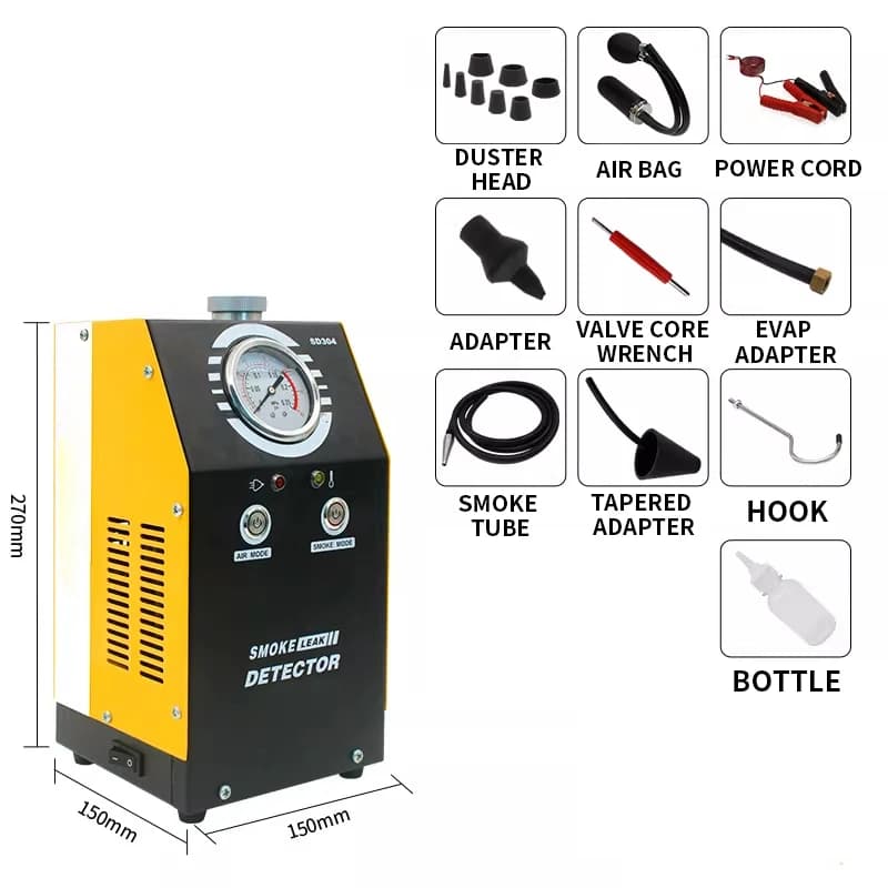 Automotive Smoke Leak Detector EVAP Smoke Generator Dual-Mode Vacuum Diagnostic Tool For Automotive Fuel System Leak Detection
