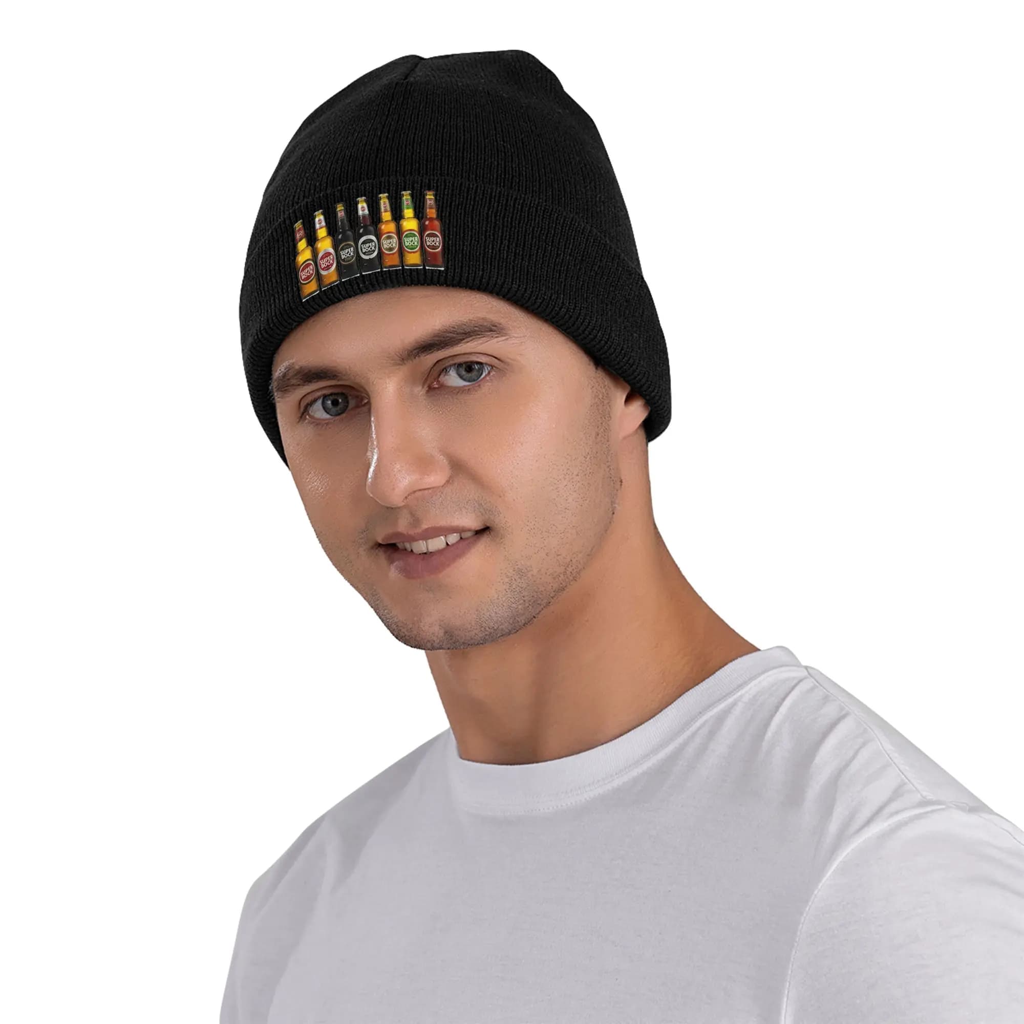 Super bock Winter Skullies Beanies Hat Warm Autumn Knitted Hats Bonnet Caps for Women Men