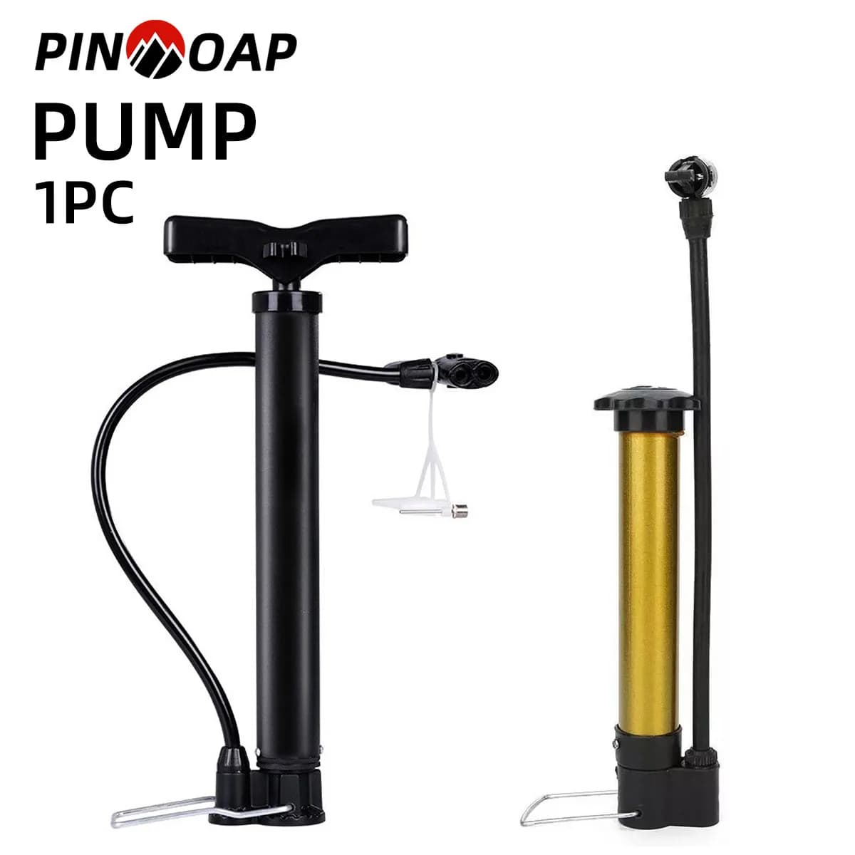PINMOAP 1PC Durevole ABS Gonfiatore Manuale E Conveniente Gonfiatore Pneumatico Basket Calcio Facile Gonfiatore Mini Pompa di Gonfiaggio