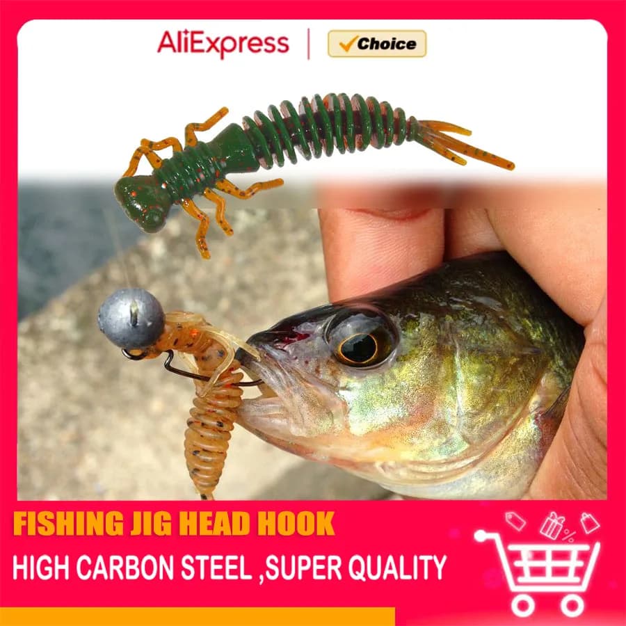 Mrlurion 20 pezzi 1.2g 3g 6g Attrezzatura da pesca esca morbida Larva Esche morbide Esche artificiali Verme da pesca Silicone Bass Esca bionica