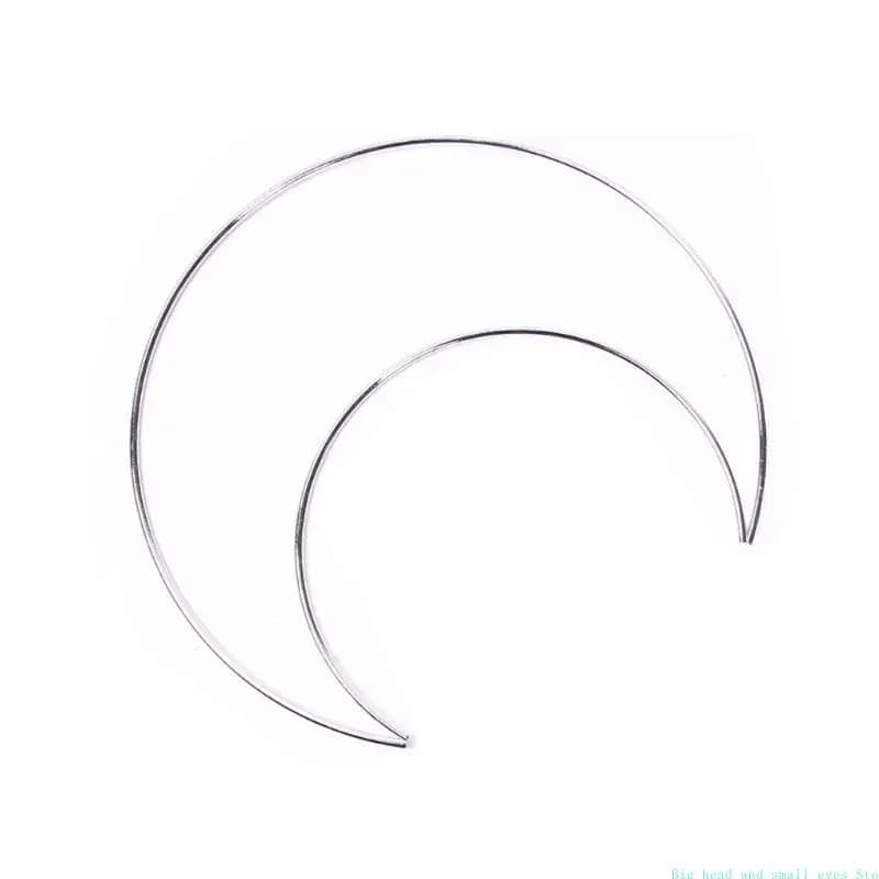Moon Dream Catcher Metal Moons Ring Hoop DIY Handmade Dreamcatcher