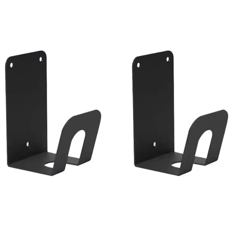2X Universal EV Cable Holder - Wall Mount Hook For Electric Vehicle Charging Stations, Black-A99D