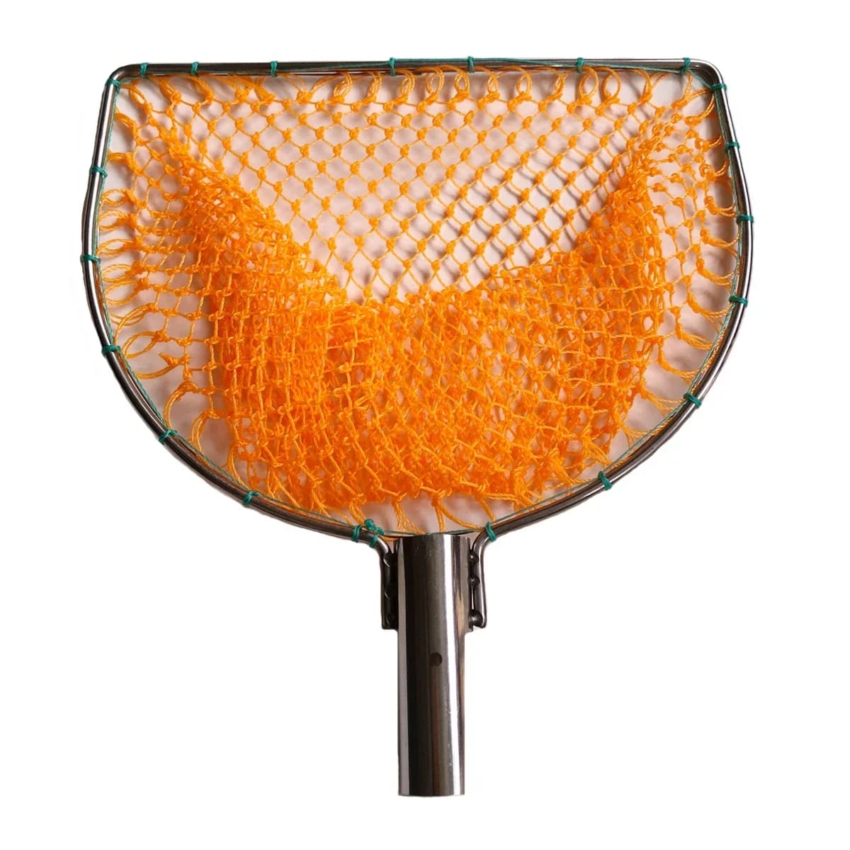 Guadino per Fihsing Sostituisci la testa Piatto Anello in acciaio inossidabile massiccio Profondità luminosa Robusta rete in nylon Accessorio per la pesca 25 cm-40 cm