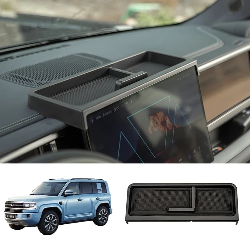 Per BYD Leopard 5 2023+ Denza B5 Dietro il vassoio del cruscotto Scatola di immagazzinaggio Console centrale Scatola di immagazzinaggio antiscivolo nascosta Accessori auto