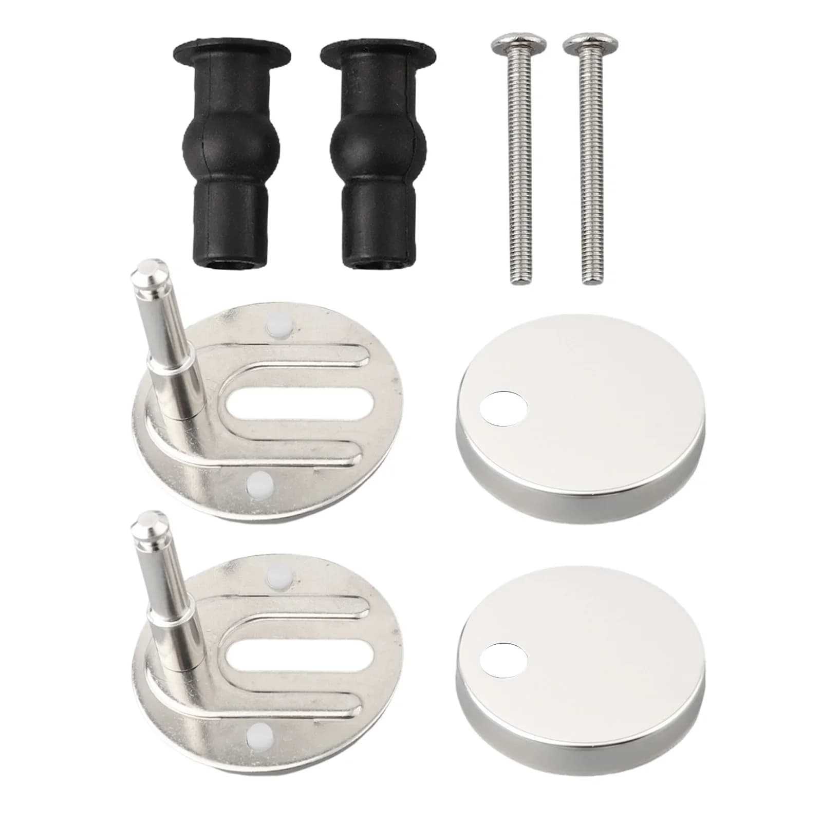 Kit cerniera coperchio wc parti di ricambio acciaio + gomma 47mm/55mm Design conveniente installazione facile nuovo di zecca