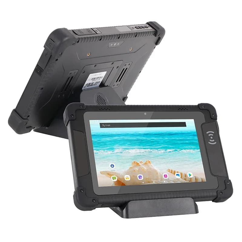 2026 Docking station da 8 pollici IP65 impermeabile 4G LT EAndroid 4gb 64gb Funzione NFC Scanner Tablet robusto