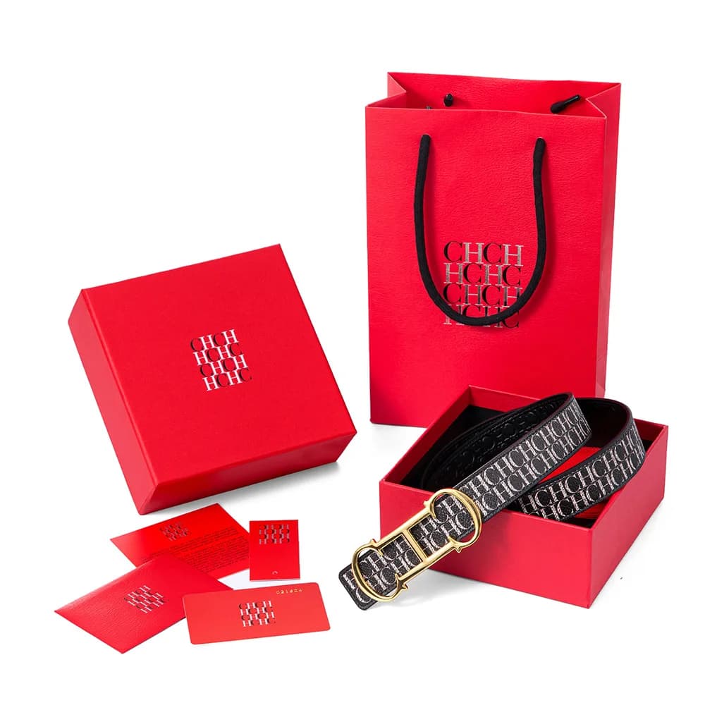 Set Regalo Cintura Reversibile da Donna in Elegante Confezione, Indossabile su Due Lati con Design Elegante a Lettere, Fibbia Oro e Argento, Cintura da Abito 2026