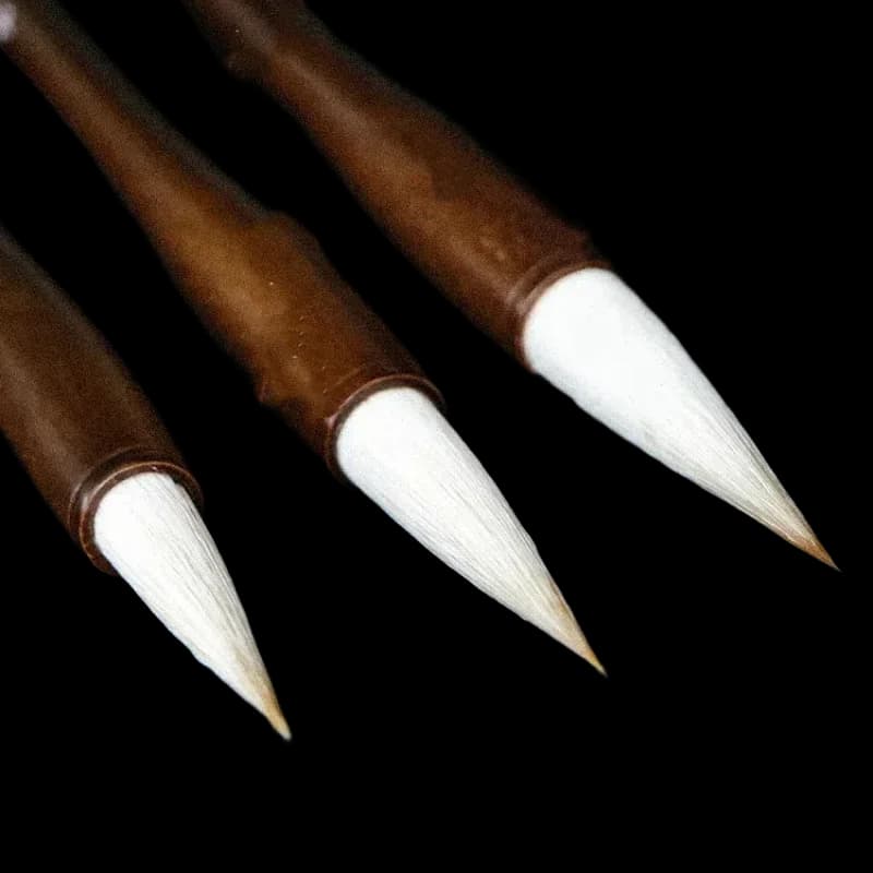 Weasel Woolen Multiple Hair Calligraphy Brush Set Professional Medium Large Regular Script Writing Brush Chinese Painting Brush