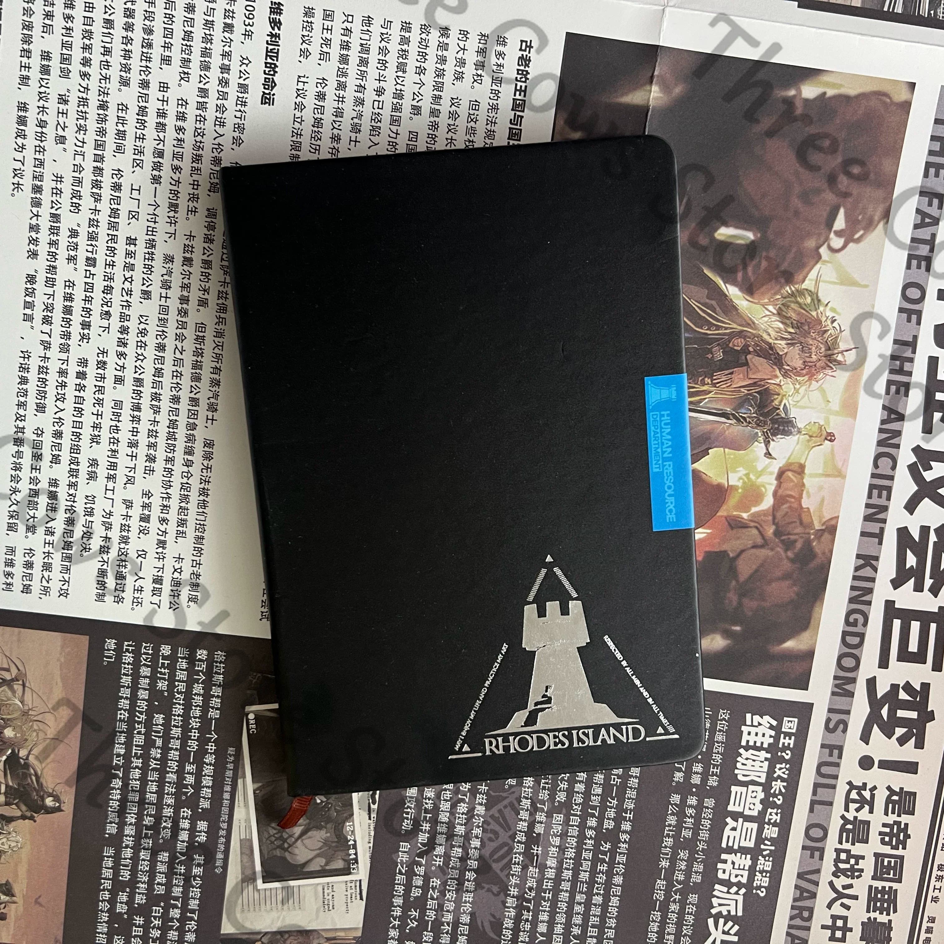 Anime Arknights Rhodes Island Cosplay Cartoon Notebook Student Workbook Pocketbook Jotter Prop Book Accessories Ambitus Gift