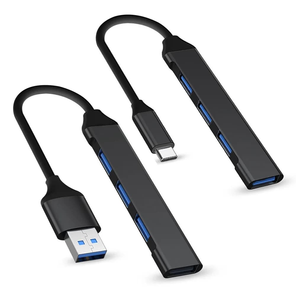 Nuovo colore nero 4 porte USB tipo C HUB 3.0/2.0 Splitter ad alta velocità per adattatore OTG per accessori per computer PC