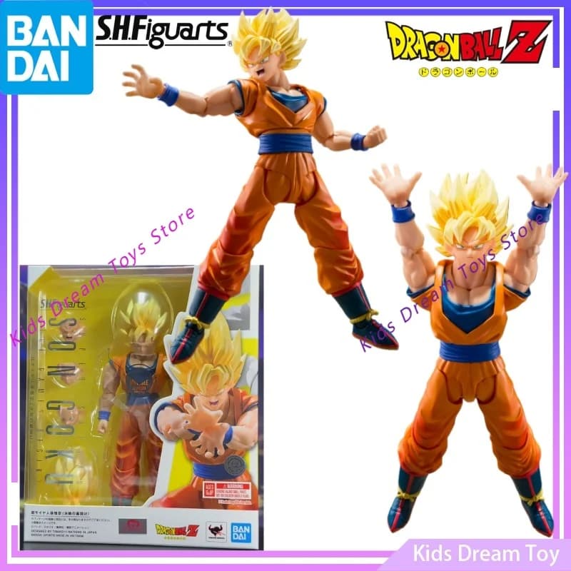 Bandai Stock Original S.H.Figuarts DragonBall Z Anime SUPER SAIYAN SON GOKU3.0(THE GAMES BEGIN) Action Figures Toys Collectible