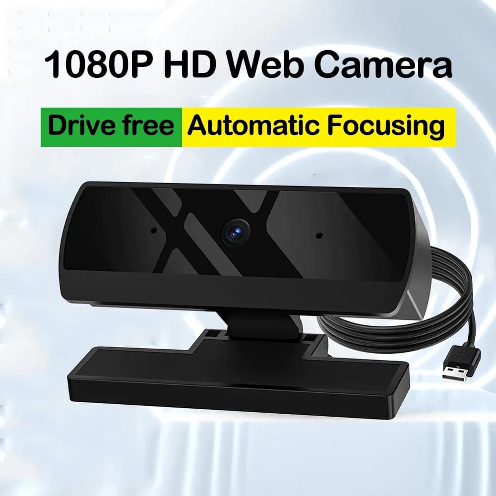 Web Camera HD 1080P USB Web Camera with Microphone Camera with Auto Focus PC Laptop Live Streaming Webcam for Video Calls