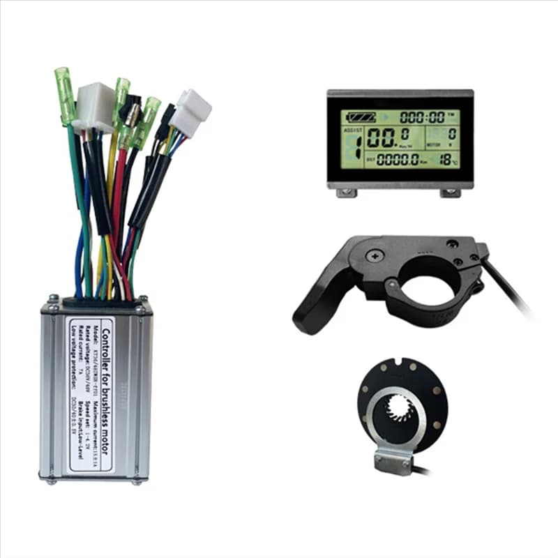 Y49A-Ebike Controller Parte di Ricambio Scooter Elettrico Bici 36V/48V 250W Controller Display LCD3 Set Freni Parti di Biciclette