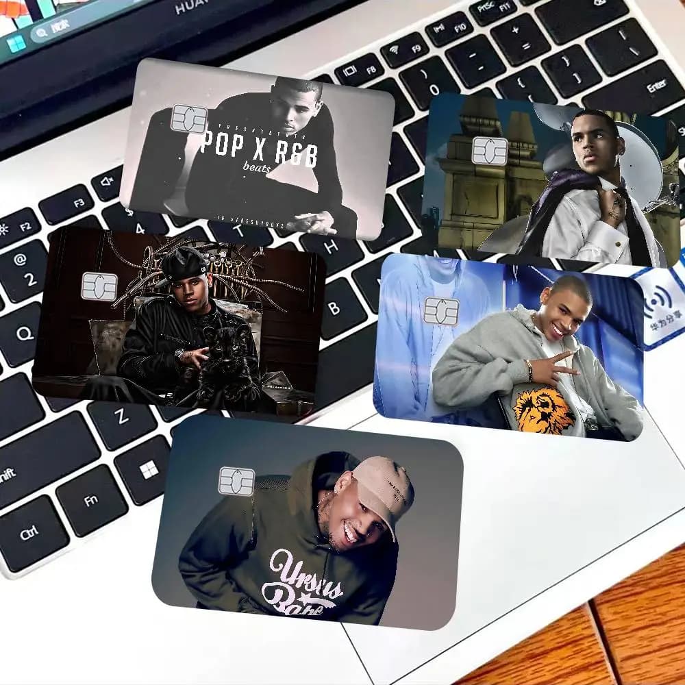 Cover Adesiva Protettiva per Carte di Credito/Debito Piccole e Grandi Senza Chip, con Design Anime e Rapper C-Chris B-Brown