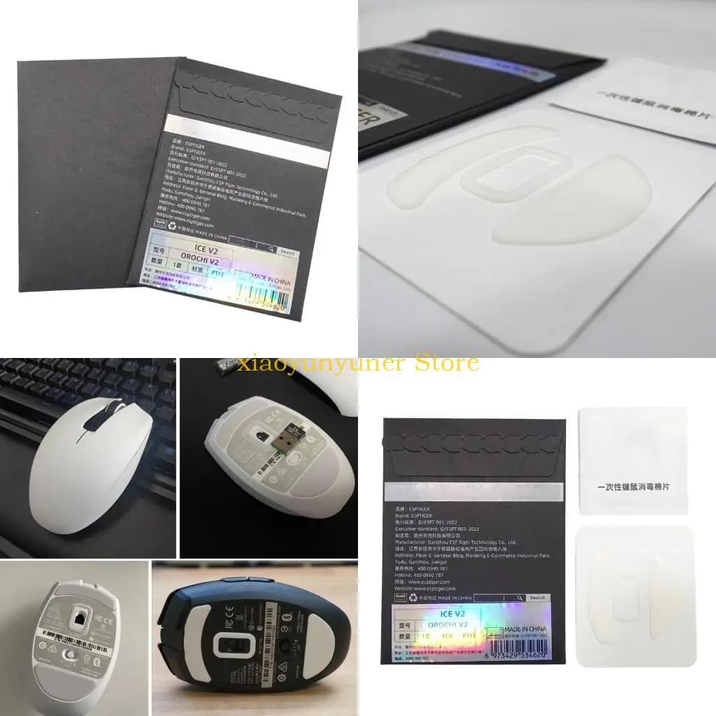 P9JB 1 Pack Feet Feet Pedal per Orochi V2 Piedi sostituzione del mouse Mouse Glides Curva Borde Mouse Sticker