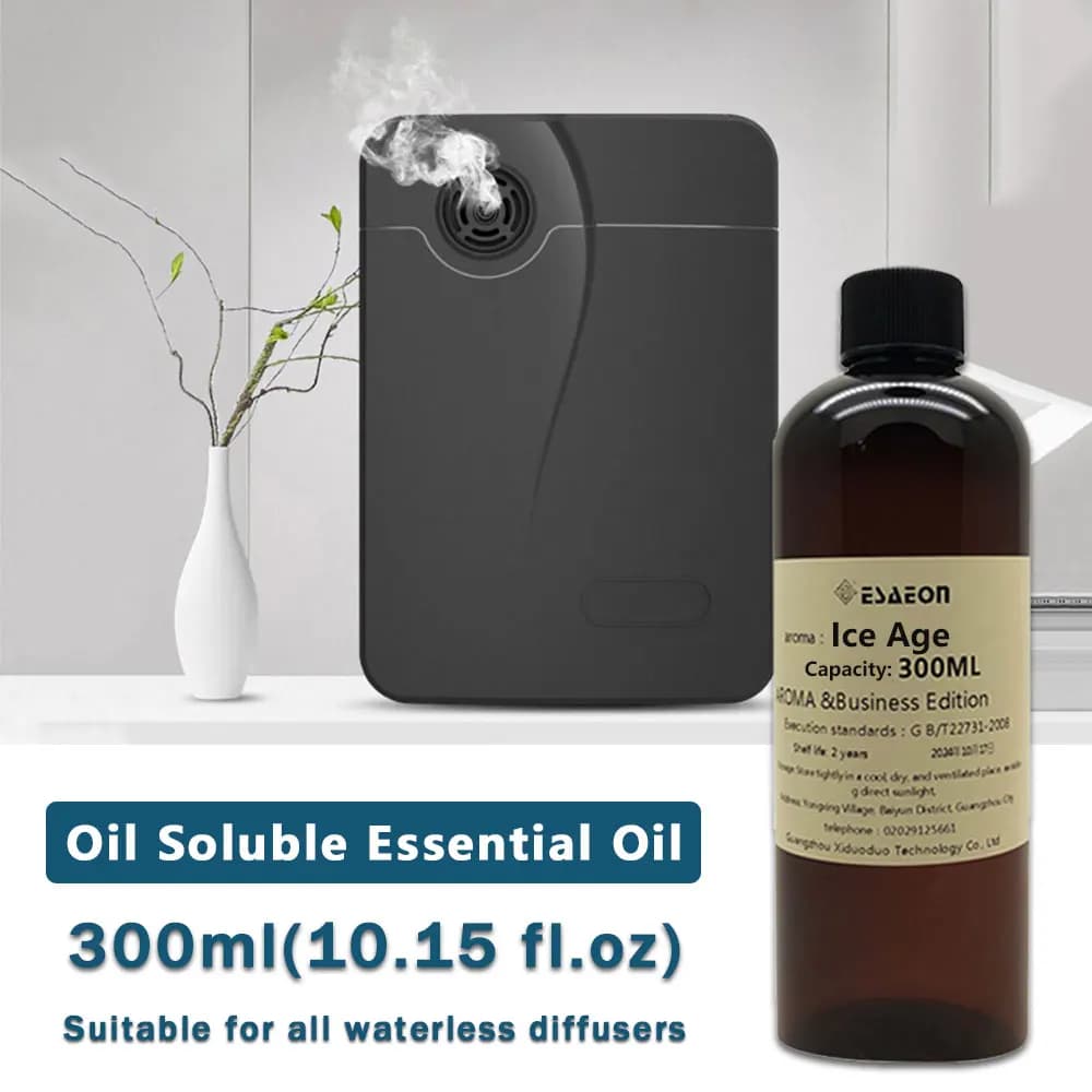 ESAEON 300ml (10.15 fl.oz) Oli Essenziali Ice Age/Green Encounter - Liquido Supplementare per Diffusore, Olio Profumato di Ricambio per Diffusore